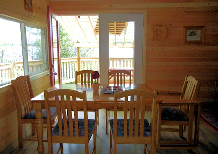 Dining with a view in your cabin