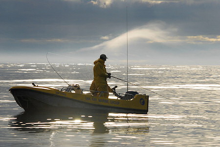 Fishing and ocean living in Shawl Bay ,British Columbia, Canada